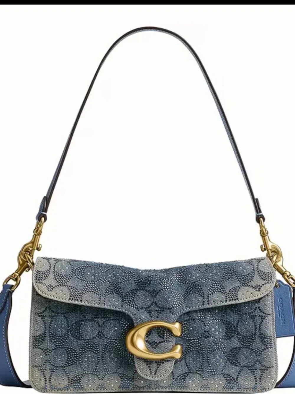 Coach denim crystal tabby 26